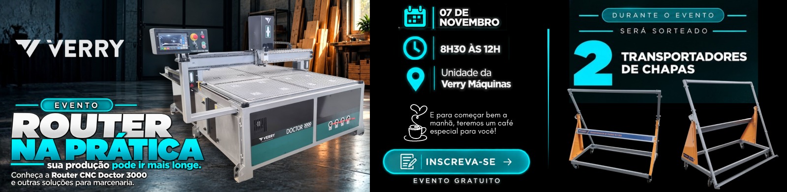 Home - Verry Máquinas Routers evento 07 11 26 - Verry Máquinas